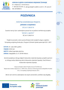 Jednaki u zajednici_Pozivnica uvodna konferencija